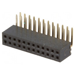 Conector şiruri pini soclu mamă 24 pini unghi 90° 1,27mm - Componentă electronică de înaltă calitate | Electronic-mag.ro | Compo