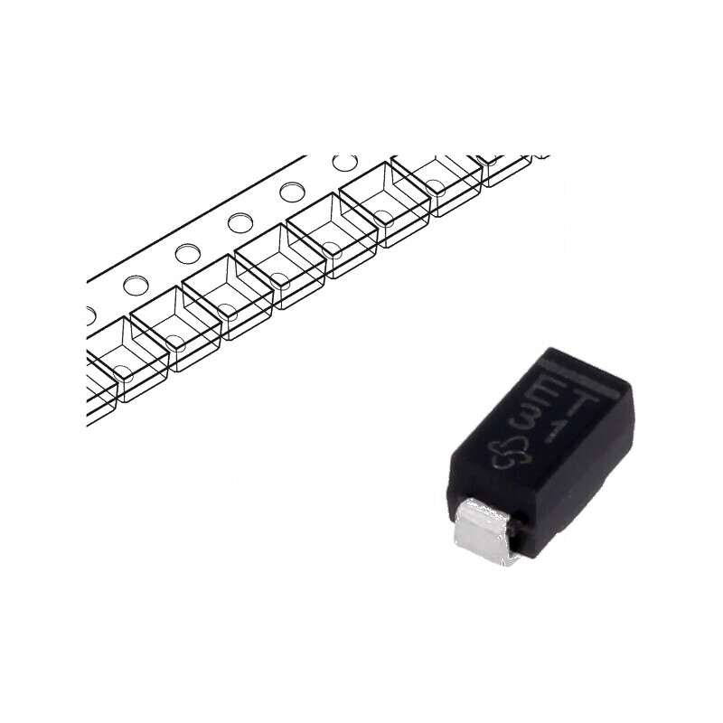 Diodă Redresoare SMD 1,3kV 1A 75ns DO214BA - Ufmax 3V, Ifsm 20A | Electronic-mag.ro | Componente Electronice Diodă Redresoare SMD 1,3kV 1A 75ns DO214BA - Ufmax 3V, Ifsm 20A | Electronic-mag.ro | Componente Electronice