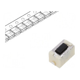 Microîntrerupător TACT SPST 0,05A/12VDC 6x3,5x3,5mm - Comutator Compact pentru Circuit Electric | Electronic-mag.ro | Componente