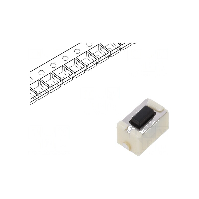 Microîntrerupător TACT SPST 0,05A/12VDC 6x3,5x3,5mm - Comutator Compact pentru Circuit Electric | Electronic-mag.ro | Componente