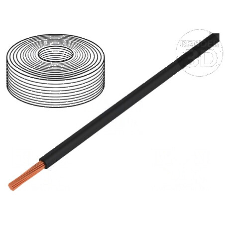 Cablu H05Z-K litat Cu 1mm² FRNC negru 300V/500V Clasa 5 - Cablu electric de calitate superioară | Electronic-mag.ro | Componente