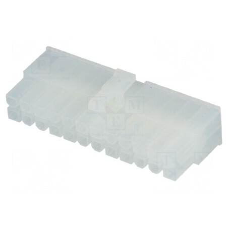 Conector cablu-cablu/PCB mufă mamă Mini-Fit Jr 4,2mm, 24 pini - Componente electrice de conectare | Electronic-mag.ro | Componen