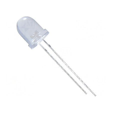 LED 8mm Portocalie 3000-3500K, 4000mcd, Unghi 30°, Nr. Term: 2 | Electronic-mag.ro | Componente Electronice