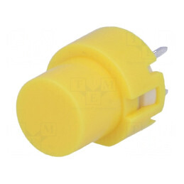 Comutator tastatură Poz: 2 SPST-NO 0,01A/35VDC galben THT pentru aplicații electrice | Electronic-mag.ro | Componente Electronic