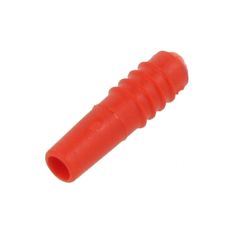 Protecție Mufă Roșie pentru Accesorii - Lungime Totală 12mm | Electronic-mag.ro | Componente Electronice