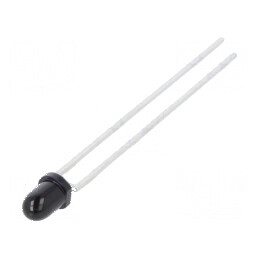 Fotodiodă IR PIN 3mm THT - Sensibilitate 900nm, Interval 730÷1100nm, Unghi de 17°, 0,05nA, Putere Max 150mW | Electronic-mag.ro 