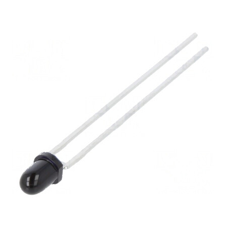 Fotodiodă IR PIN 3mm THT - Sensibilitate 900nm, Interval 730÷1100nm, Unghi de 17°, 0,05nA, Putere Max 150mW | Electronic-mag.ro 