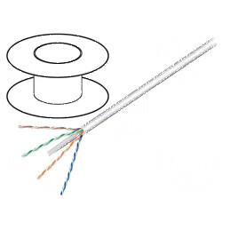 Cablu U/UTP 4x2x23AWG 6 sârmă CCA PVC gri, 100m, Øcablu 5,8mm - Soluție de conectivitate de înaltă performanță | Electronic-mag.