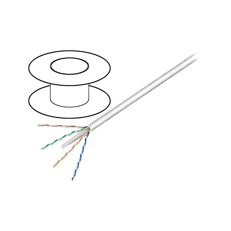 Cablu U/UTP 4x2x23AWG 6 sârmă CCA PVC gri, 100m, Øcablu 5,8mm - Soluție de conectivitate de înaltă performanță | Electronic-mag. Cablu U/UTP 4x2x23AWG 6 sârmă CCA PVC gri, 100m, Øcablu 5,8mm - Soluție de conectivitate de înaltă performanță | Electronic-mag.