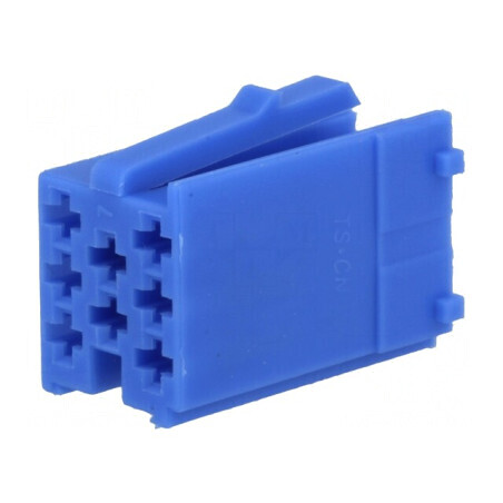 Carcasă profesională albastră pentru conector mini ISO cu 8 pini | Electronic-mag.ro | Componente Electronice