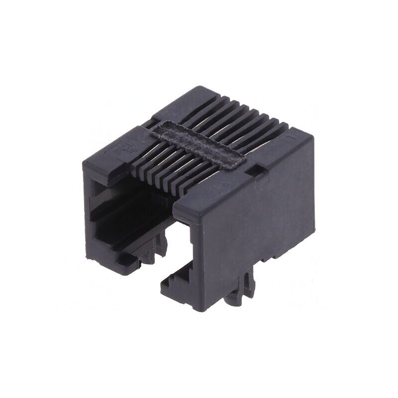 Conector RJ45 Soclu PIN 8 Cat 3 Neecranati Auriti pentru PCB - Componente Electronice Profesionale | Electronic-mag.ro | Compone
