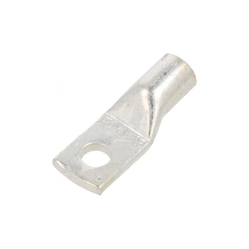 Vârf inelar tubular M5 16mm² cu cablu cositorit 6AWG, crimpat profesional | Electronic-mag.ro | Componente Electronice