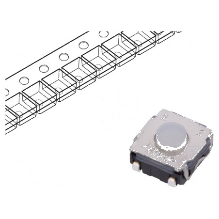 Microîntrerupător TACT SPST-NO 0,05A/32VDC SMT - Pozitie 2, Fără 2N | Electronic-mag.ro | Componente Electronice