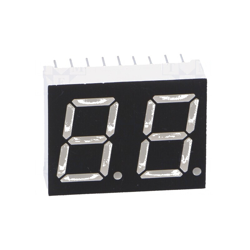 Afișaj LED cu 7 segmente, 14,22 mm, 0,56" - 2 Numere Caractere, Roșie Anodizată | Electronic-mag.ro | Componente Electronice Afișaj LED cu 7 segmente, 14,22 mm, 0,56" - 2 Numere Caractere, Roșie Anodizată | Electronic-mag.ro | Componente Electronice