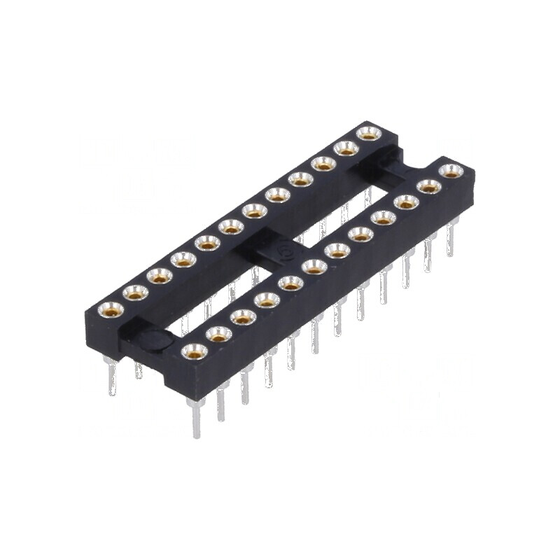 Soclu pentru Circuite Integrate DIP24, Raster 2,54mm, THT, Precizie Ridicată | Electronic-mag.ro | Componente Electronice