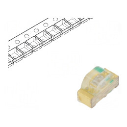 LED SMD 0604 Albastru 15-55mcd 1,6x1x0,6mm 155° 20mA 78mW - Lumină Eficientă pentru Proiecte Electronice | Electronic-mag.ro | C