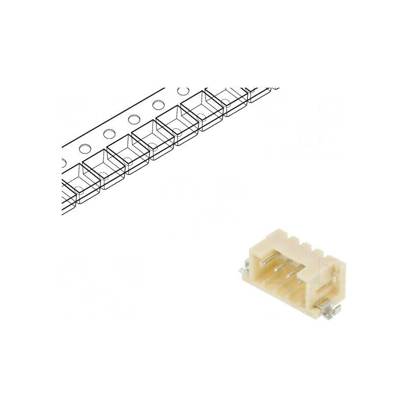 Conector cablu-cablu/PCB soclu tată PIN 4 DF3 Pas 2mm SMT - Componentă electronică de înaltă calitate pentru montaj pe supr | El