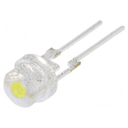 LED 5mm Alb Rece 14400-18000 mcd 35-40 lm 140° Raster 2,5mm - Iluminare Eficientă și Durabilă | Electronic-mag.ro | Componente E