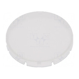 Lentilă Opal Alb Transparent pentru Buton RONTRON-R-JUWEL - Accesoriu de Înaltă Calitate | Electronic-mag.ro | Componente Electr