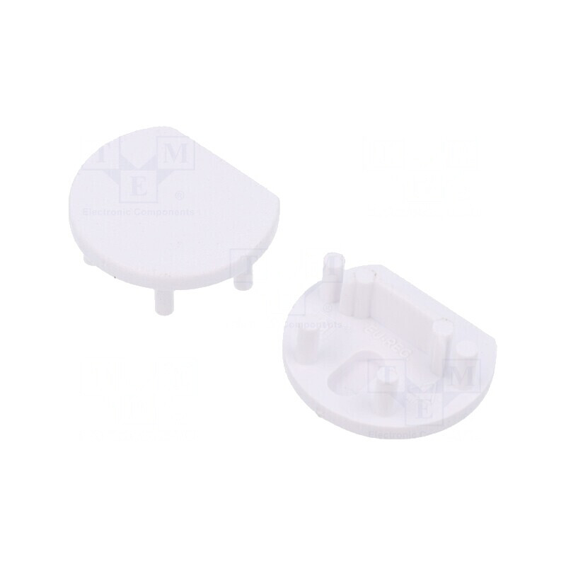 Obturator LED Profil Alb 2 Bucăți ABS PEN12 - Accesoriu pentru Iluminat Modern | Electronic-mag.ro | Componente Electronice