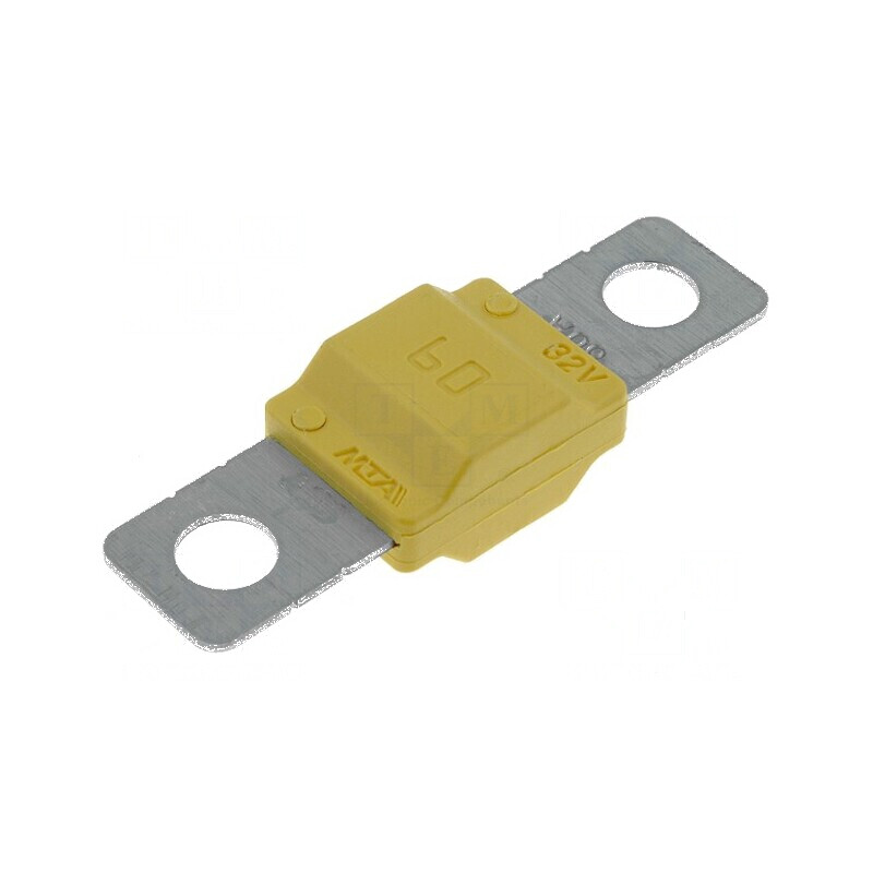 Siguranță auto 60A 32VDC MIDIVAL, dimensiune 40mm, pentru aplicații electrice | Electronic-mag.ro | Componente Electronice