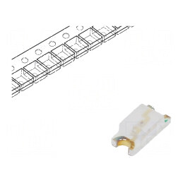 LED SMD 1206 Roșie 120-150mcd 3,2x1,6mm 130° 20mA 2-2,2VDC - Lumină de Semnalizare și Iluminare | Electronic-mag.ro | Componente