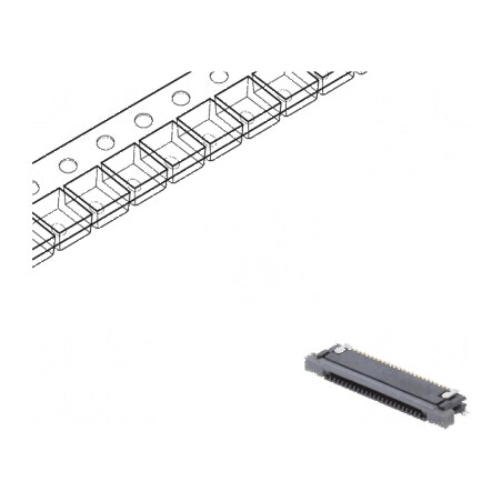 Conector FFC/FPC Orizontal 24 PIN Inferior ZIF - Conector de înaltă calitate pentru aplicații electronice | Electronic-mag.ro | 