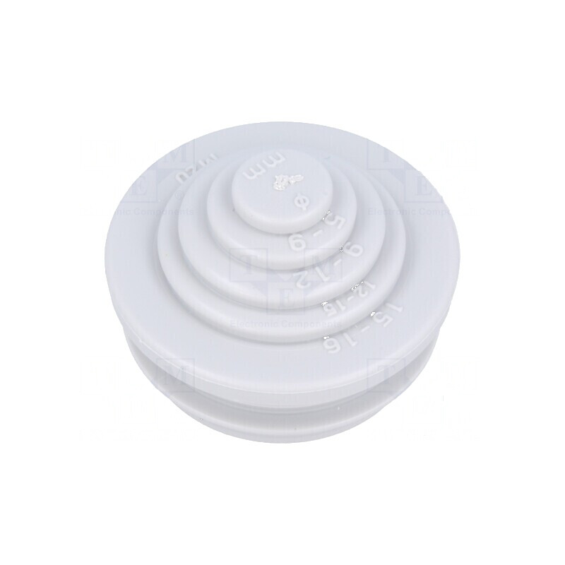 Manşon elastomer termoplastic TPE gri pentru grosime panou 1,5-4,5 mm | Electronic-mag.ro | Componente Electronice