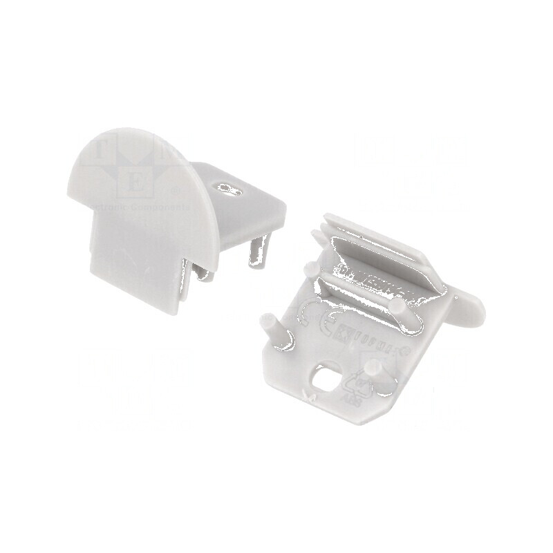 Obturator LED Profil Gri 2 Bucăți ABS cu Inscripția TOPMET - Accesorii Iluminat Profesional | Electronic-mag.ro | Componente Ele