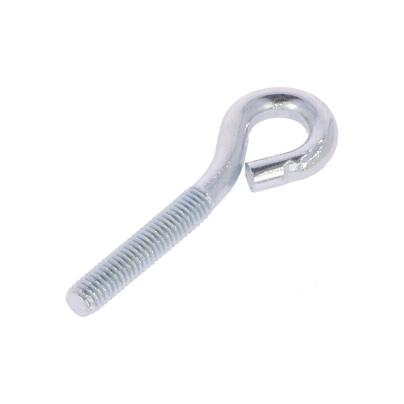 Cârlig Inelar din Oțel Zincat - Lungime Filet 31mm, Lungime Totală 60mm | Electronic-mag.ro | Componente Electronice