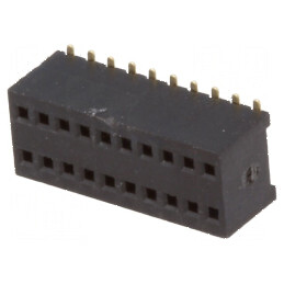 Conector şiruri pini soclu mamă 20 PIN 1,27mm SMT 2x10 - Componente electronice de înaltă calitate | Electronic-mag.ro | Compone