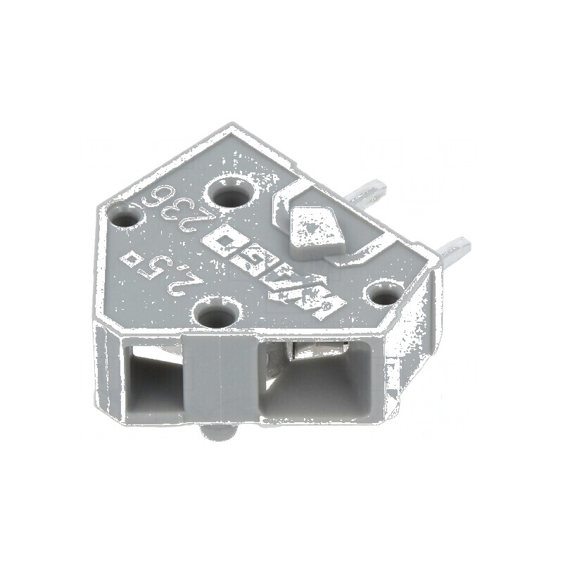 Regletă de conexiuni pentru PCB în unghi de 45° - 5,08mm, 1 pistă, 24A | Electronic-mag.ro | Componente Electronice