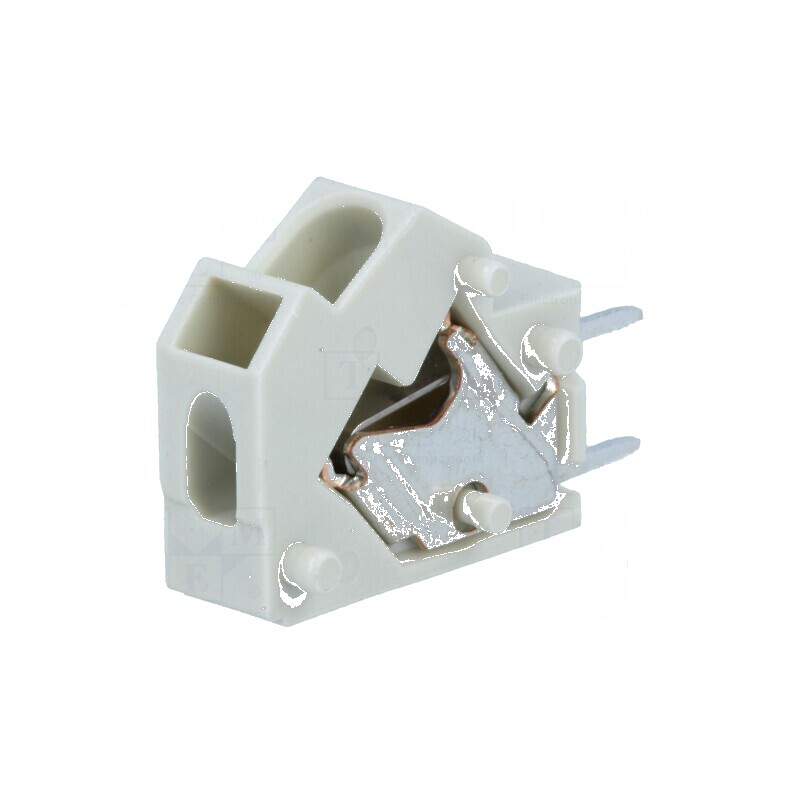 Regletă de Conexiuni pentru PCB 45° cu Piste de 5mm, Capacitate 24A | Electronic-mag.ro | Componente Electronice