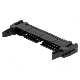 Conector IDC soclu tată 40 pini drept cu ejector THT aurit - Componentă electronică de înaltă calitate | Electronic-mag.ro | Com