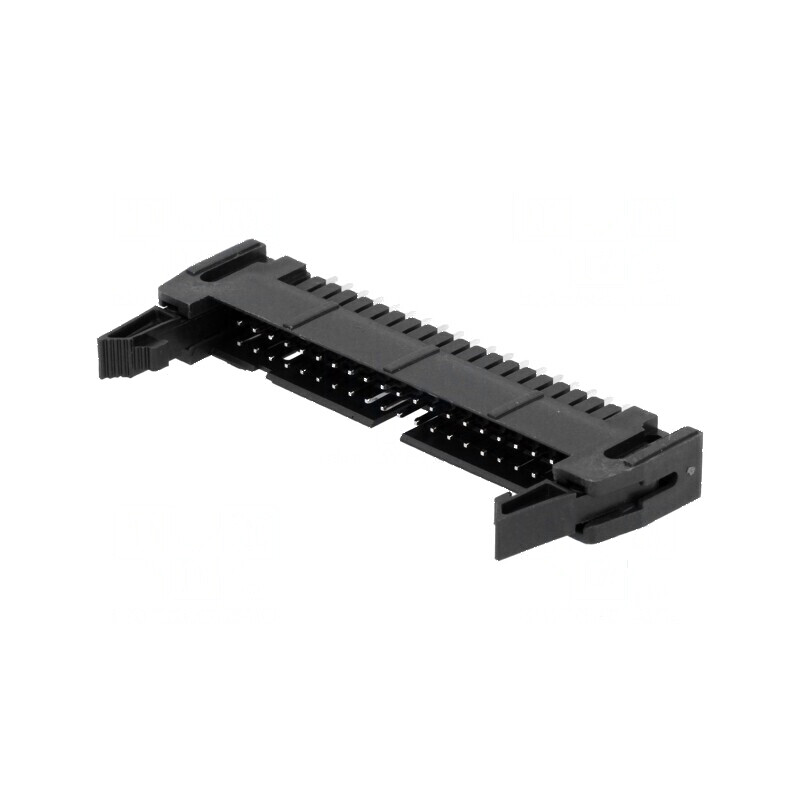Conector IDC soclu tată 40 pini drept cu ejector THT aurit - Componentă electronică de înaltă calitate | Electronic-mag.ro | Com