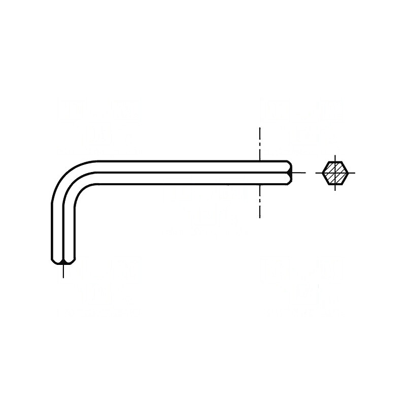 Cheie Imbus HEX 3mm, Lungime Totală 125mm, DIN 911, Oțel de Înaltă Calitate | Electronic-mag.ro | Componente Electronice