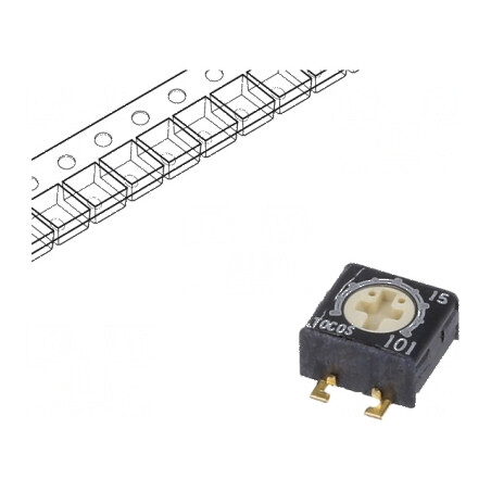 Potențiometru SMD de Montare Singură 100Ω 250mW ±20% - Componentă Electronică de Precizie | Electronic-mag.ro | Componente Elect