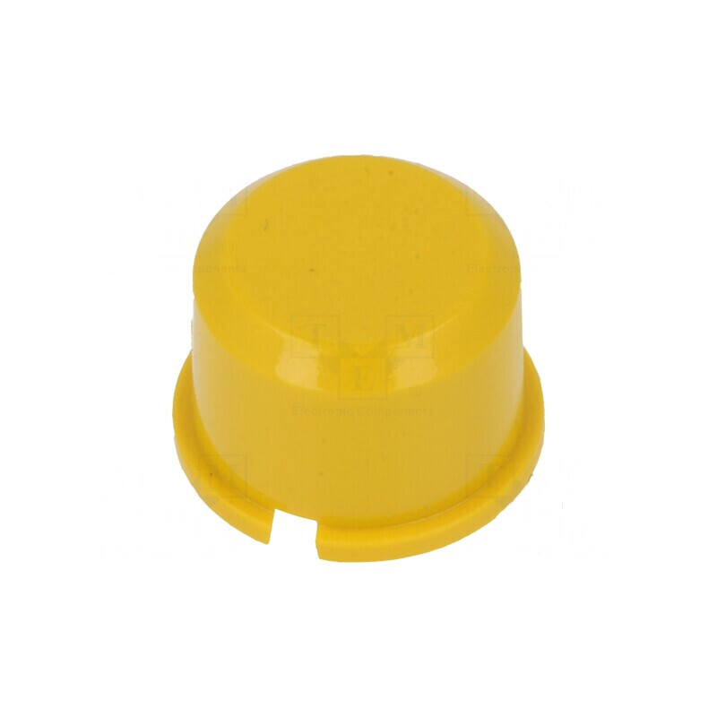 Tastă Rotundă Galbenă din Plastic Ø9,6mm pentru Dispozitive Electronice | Electronic-mag.ro | Componente Electronice