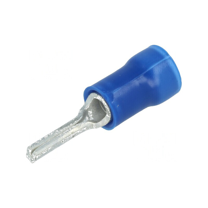 Vârf tip ac Ø 1,8mm pentru cablu izolată din cupru, compatibil cu 1÷2,5mm², crimpat | Electronic-mag.ro | Componente Electronice