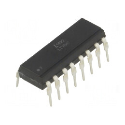 Optocuplor THT 4 Canale cu Ieșiri pe Tranzistori, Izolație de 5kV și CTR de 50% la 5mA | Electronic-mag.ro | Componente Electron