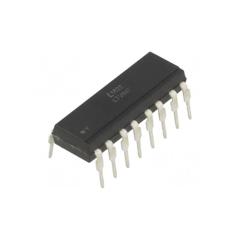Optocuplor THT 4 Canale cu Ieșiri pe Tranzistori, Izolație de 5kV și CTR de 50% la 5mA | Electronic-mag.ro | Componente Electron