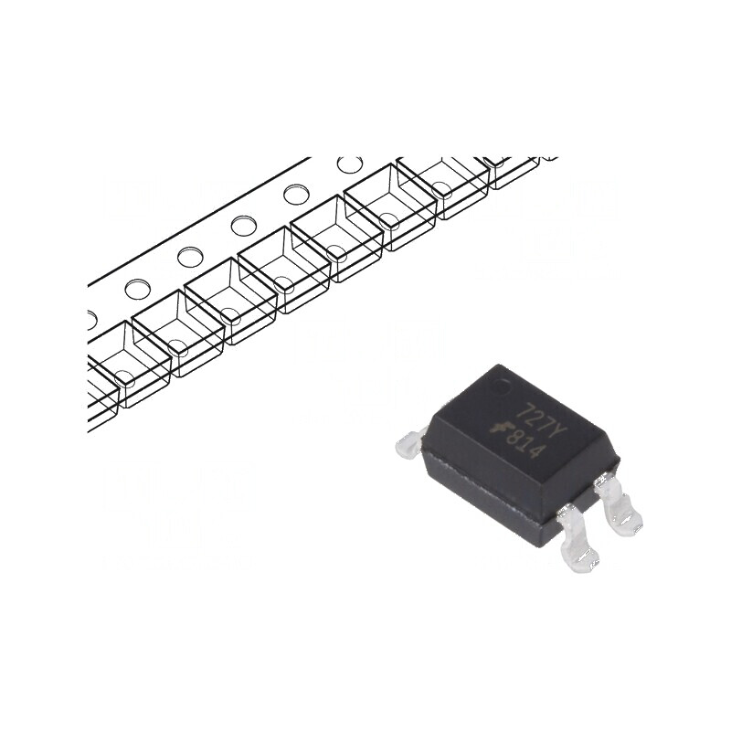 Optocuplor SMD 5kV cu 1 Ieşire și CTR 20-300% la 1mA - Tranzistori | Electronic-mag.ro | Componente Electronice