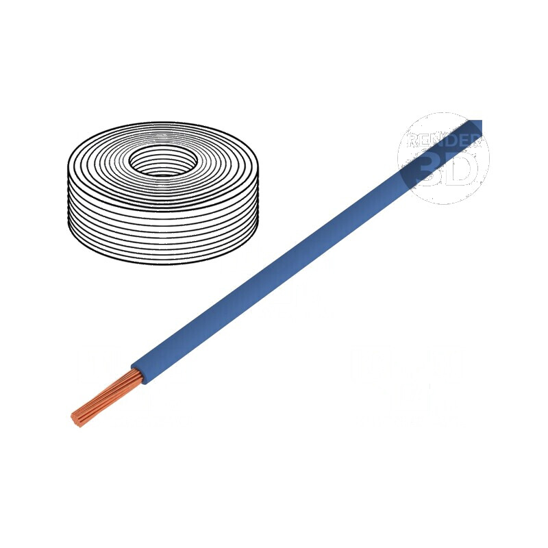 Cablu H05Z-K 1mm² FRNC Albastru Închis 300V/500V - Litat pentru Aplicații Electrice | Electronic-mag.ro | Componente Electronice