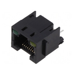 Conector RJ45 Soclu PIN 8 cu Diodă LED 8p8c THT - Componentă Electronică de Înaltă Calitate | Electronic-mag.ro | Componente Ele