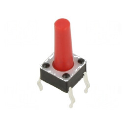 Microîntrerupător TACT SPST-NO 0,05A 12VDC THT 2,45N - Comutator Compact pentru Aplicații Electrice | Electronic-mag.ro | Compon