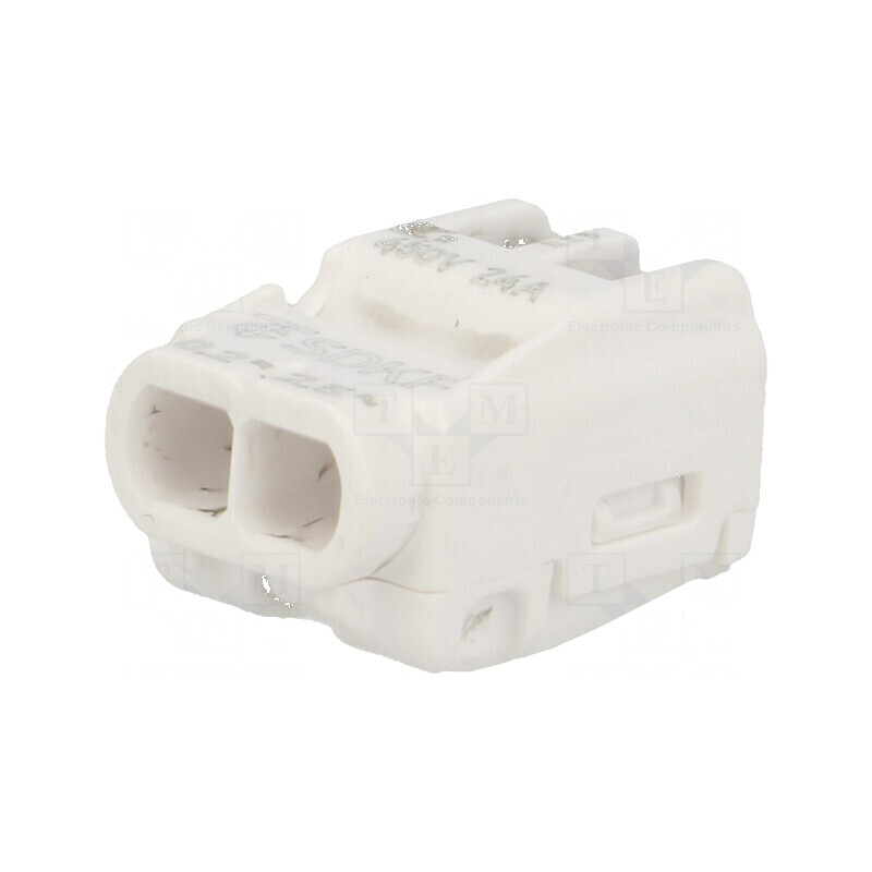 SDKF Bornă cu Arc Rapidă 0,2÷2,5mm² 300V 24A - Conector Electric Profesional | Electronic-mag.ro | Componente Electronice