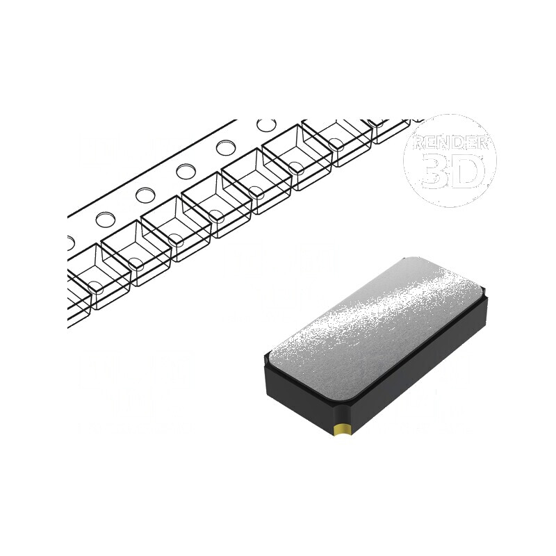 Rezonator cu cuarț 32,768kHz ±20ppm 6pF SMD 3,2x1,5x0,9mm pentru aplicații electronice | Electronic-mag.ro | Componente Electron