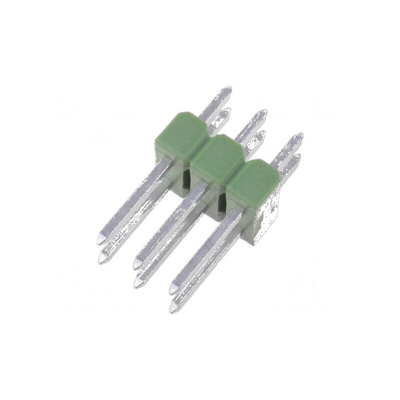 Conector AMPMODU MOD II tată cu 6 pini THT pentru şiruri pini | Electronic-mag.ro | Componente Electronice