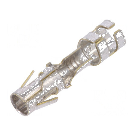 Pin mamă din alamă cositorit 0,5÷2mm² 20AWG÷14AWG crimpat 28A - Conector electric profesional | Electronic-mag.ro | Componente E