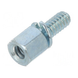 Piuliță Distanțieră Filetată 4,8mm UNC4-40 din Oțel - Accesoriu Industrial de Calitate | Electronic-mag.ro | Componente Electron